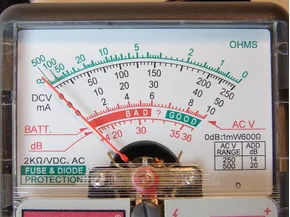 Utilizzo del tester analogico