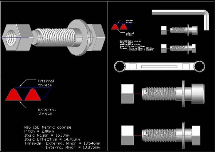 Bullone dwg