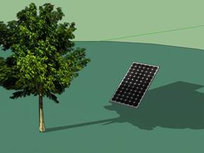 Utilizzo ombreggiamento fotovoltaico