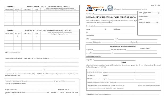 Modello di domanda