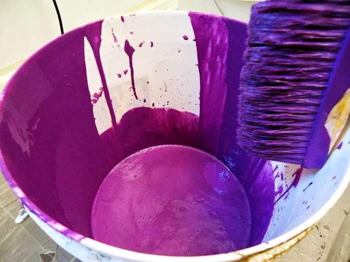 Pittura lavabile dalla tonalità intensa