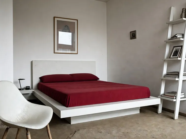 camera da letto rossa 