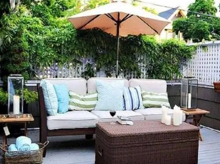 Un salotto in terrazzo regala un tocco in più a tutta la casa