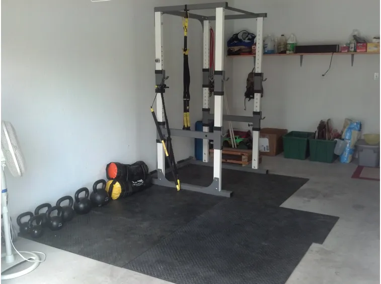 Palestra nel garage di casa