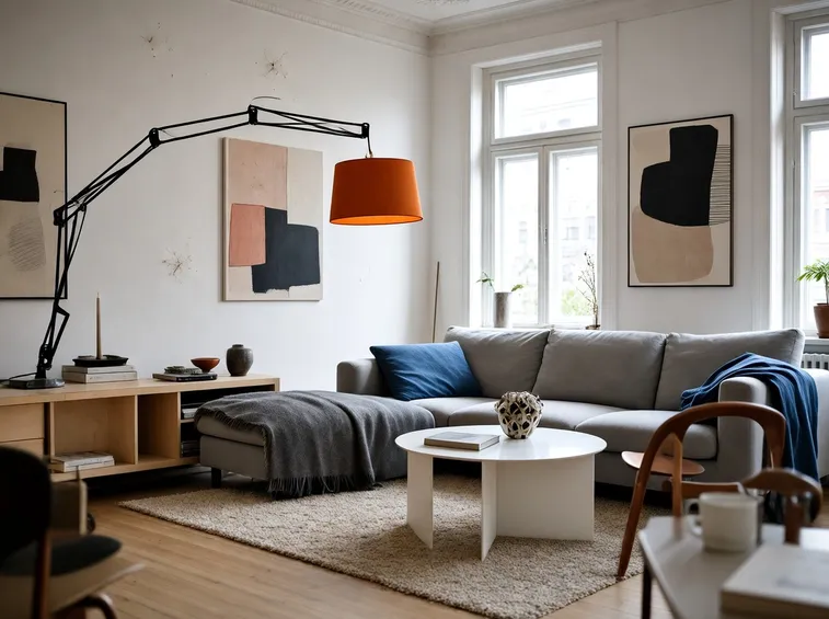 Esempio di soggiorno scandinavo