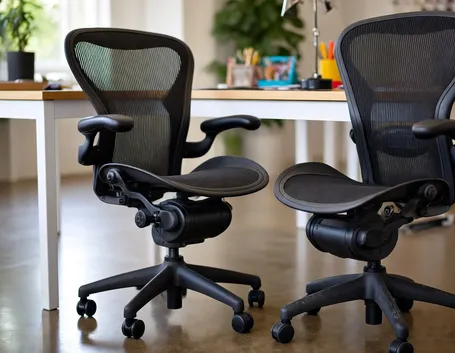Una sedia ergonomica