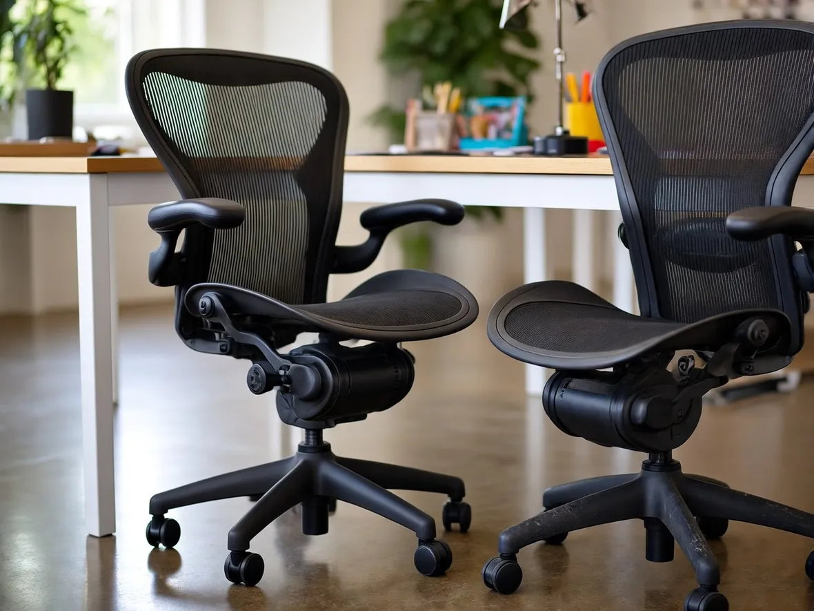 Una sedia ergonomica