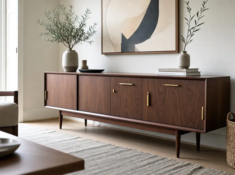 Una credenza bassa stile 