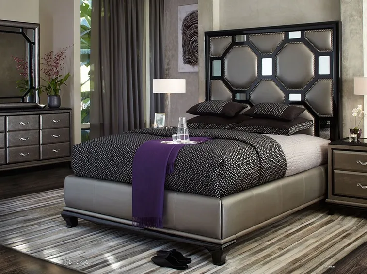 Letto imbottito moderno