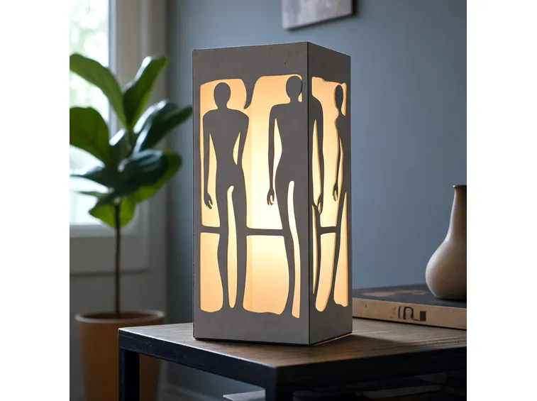 lampada cartone 