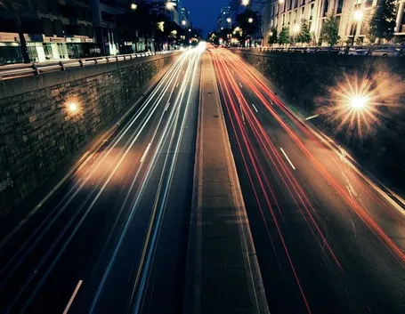 auto luci notte