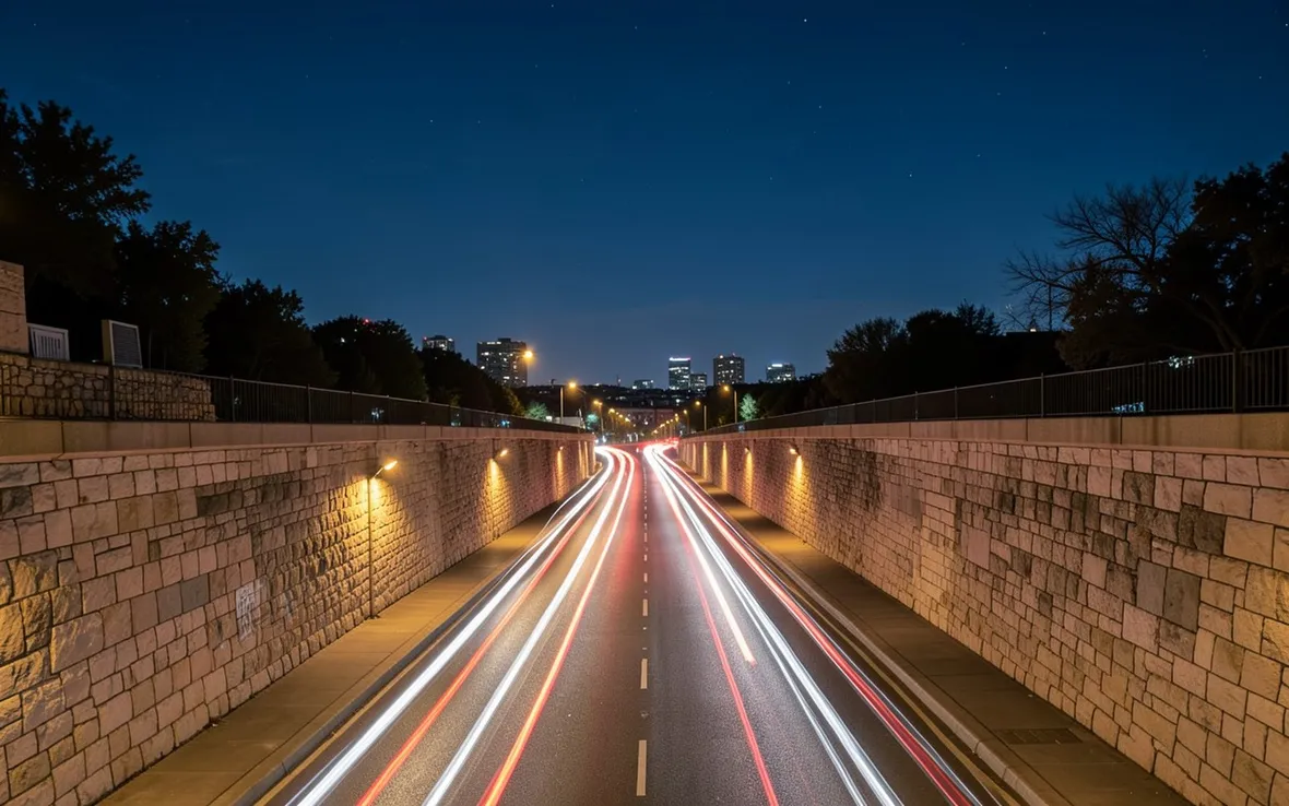 auto luci notte