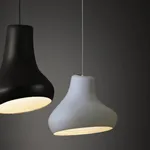 Lampada bianca e nera