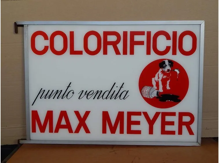 Un'insegna d'epoca max Meyer