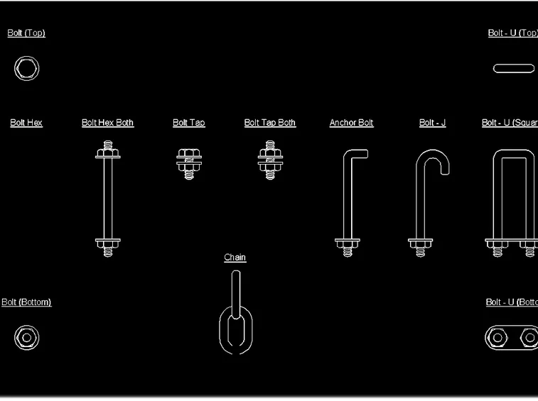 Disegno bulloni dwg con AutoCad