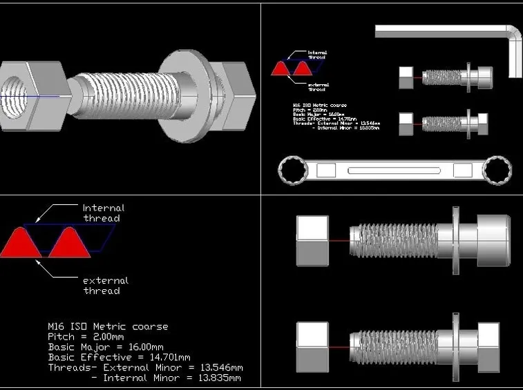 Bullone dwg