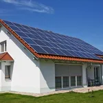 Pannelli fotovoltaici di un impianto di un'abitazione privata