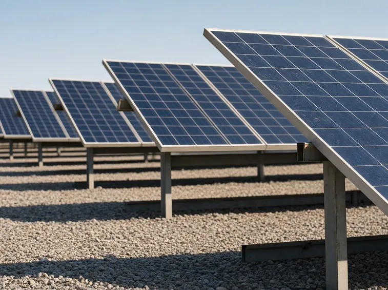 esempio di impianto fotovoltaico a terra