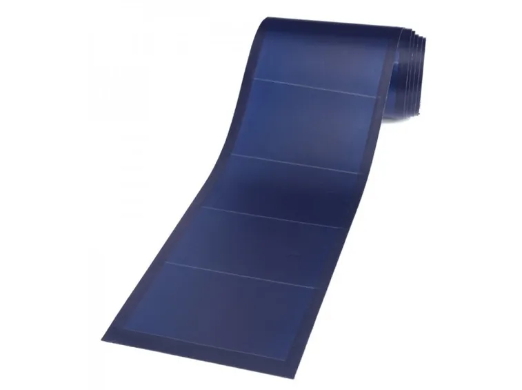 Esempio di pannello fotovoltaico arrotolabile.