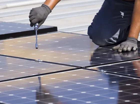 Montaggio di un impianto fotovoltaico