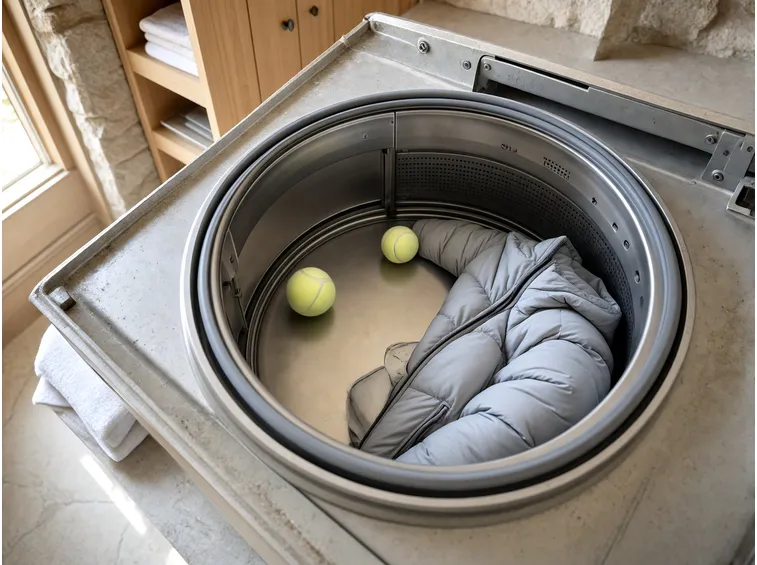 Le palline da tennis nel cestello: a cosa servono davvero