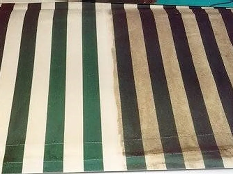 tende da sole sporche 