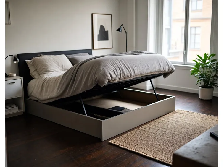 Letto con contenitore