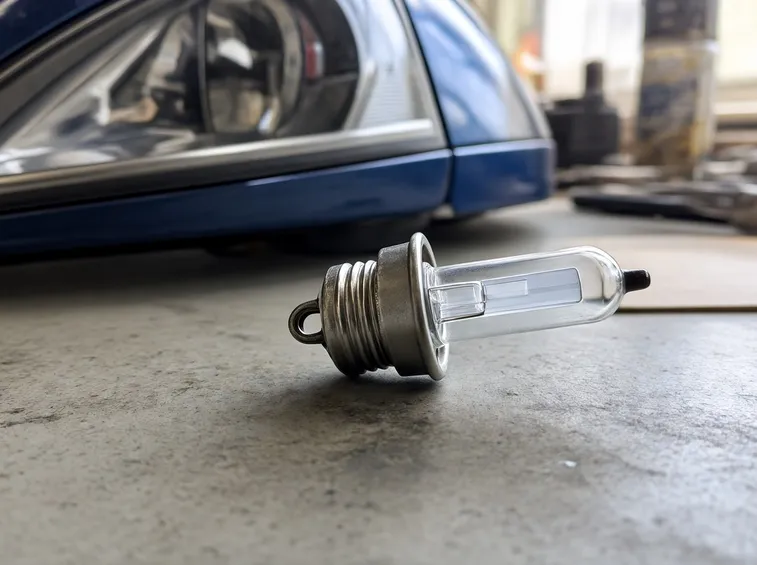 Sostituzione lampada auto.