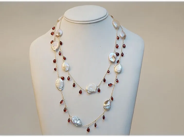 Collana di perle a goccia