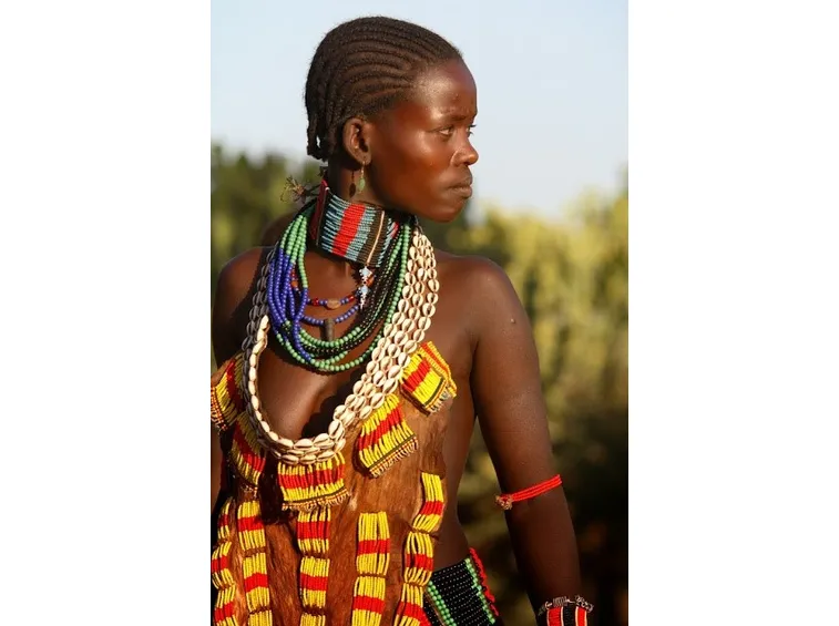 Collana con elementi naturali
