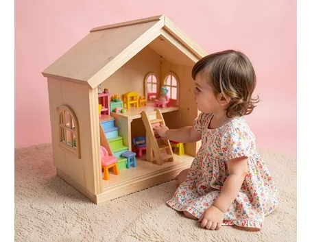 Casa delle bambole in legno: la struttura