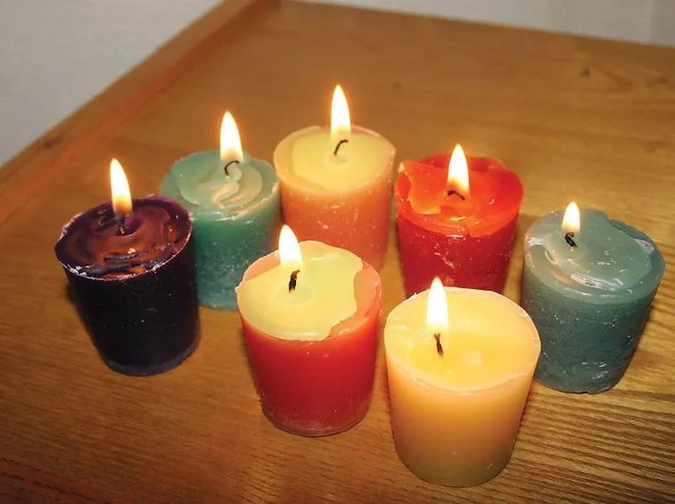candele colorate fai da te