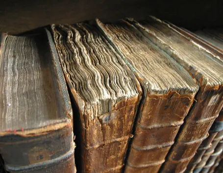 Oservazione degli elementi del libro da restaurare