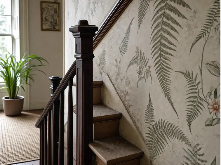scala decorata con decoupage
