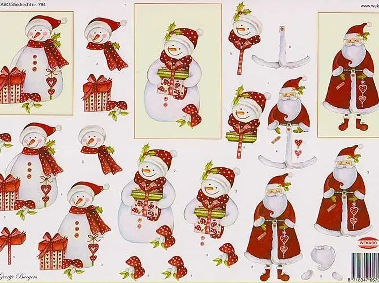 Soggetti natalizi da ritagliare