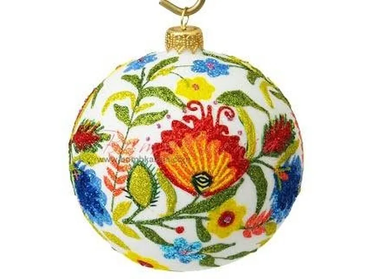 Palla di Natale realizzata con il decoupage