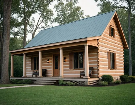 Baita in legno americana