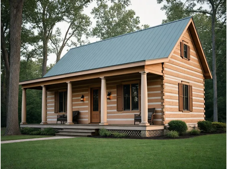 Baita in legno americana