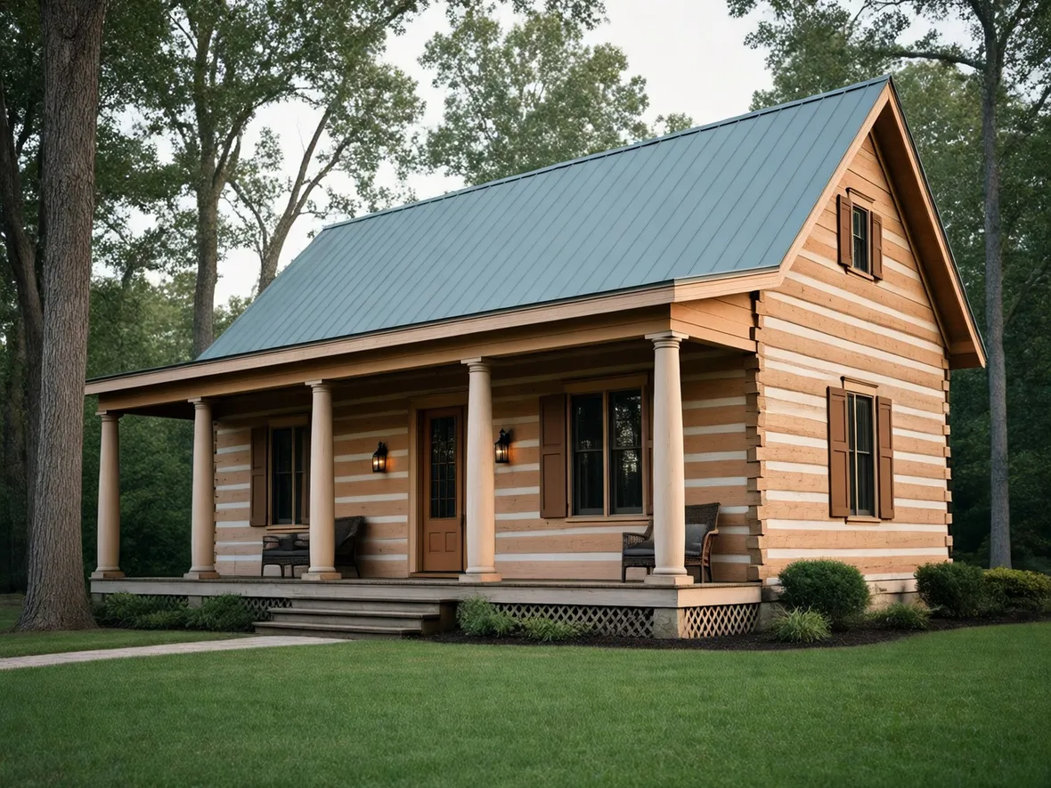 Baita in legno americana