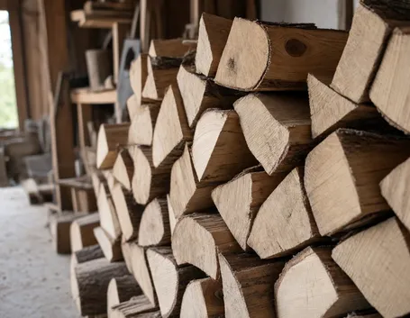 pezzi di legno da stufa