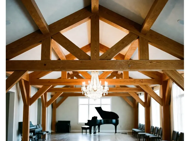 Elaborata travatura in legno
