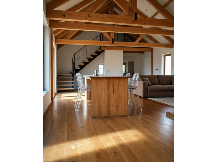 Interno di casa in legno