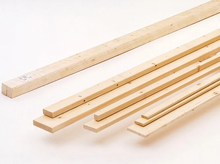 tipologie di listelli in legno: listelli in legno di abete