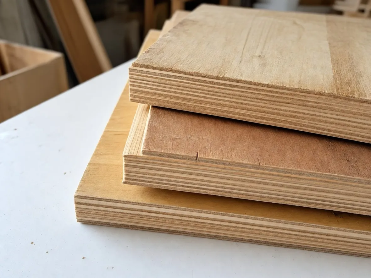 pezzi di legno compensato