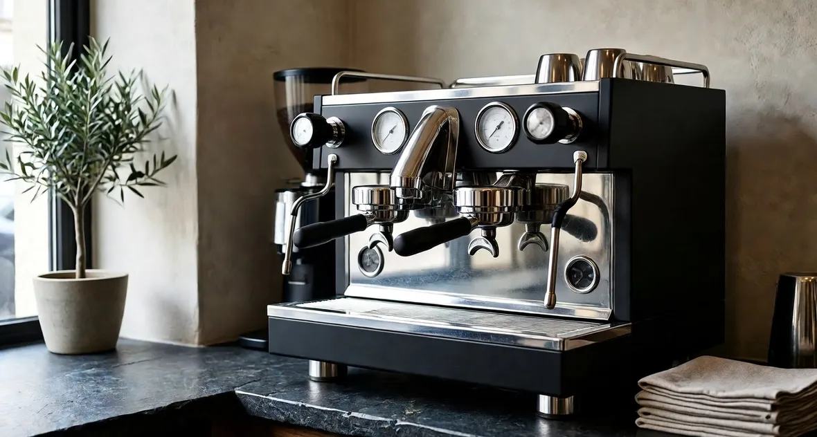 Una macchina per il caffè da bar