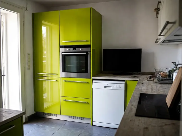 mobile con forno a colonna