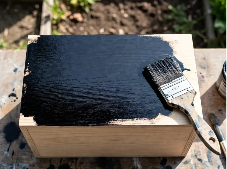 Legno con impregnante scuro