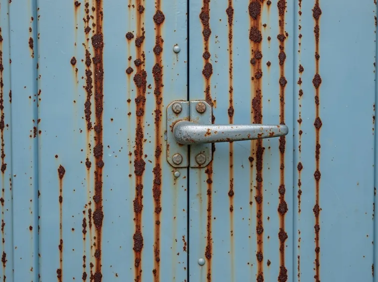 Porta attaccata dalla ruggine