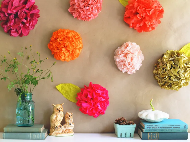 fiori con la carta