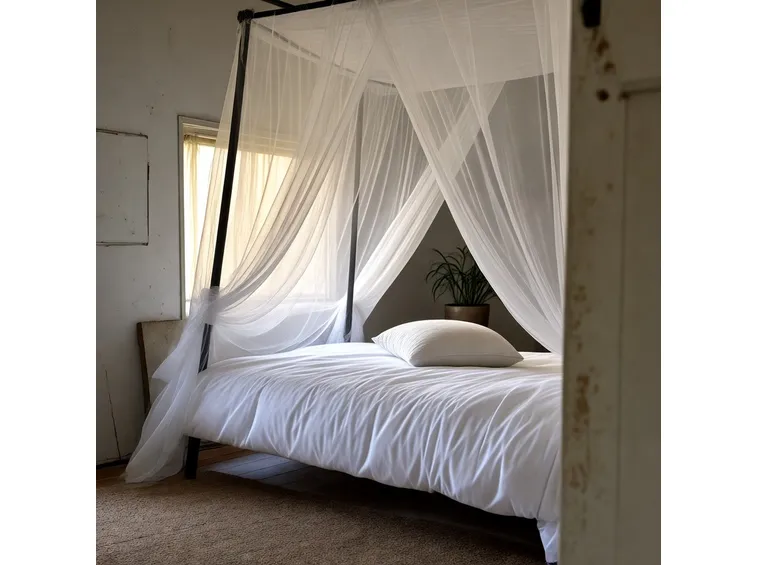 letto con zanzariera